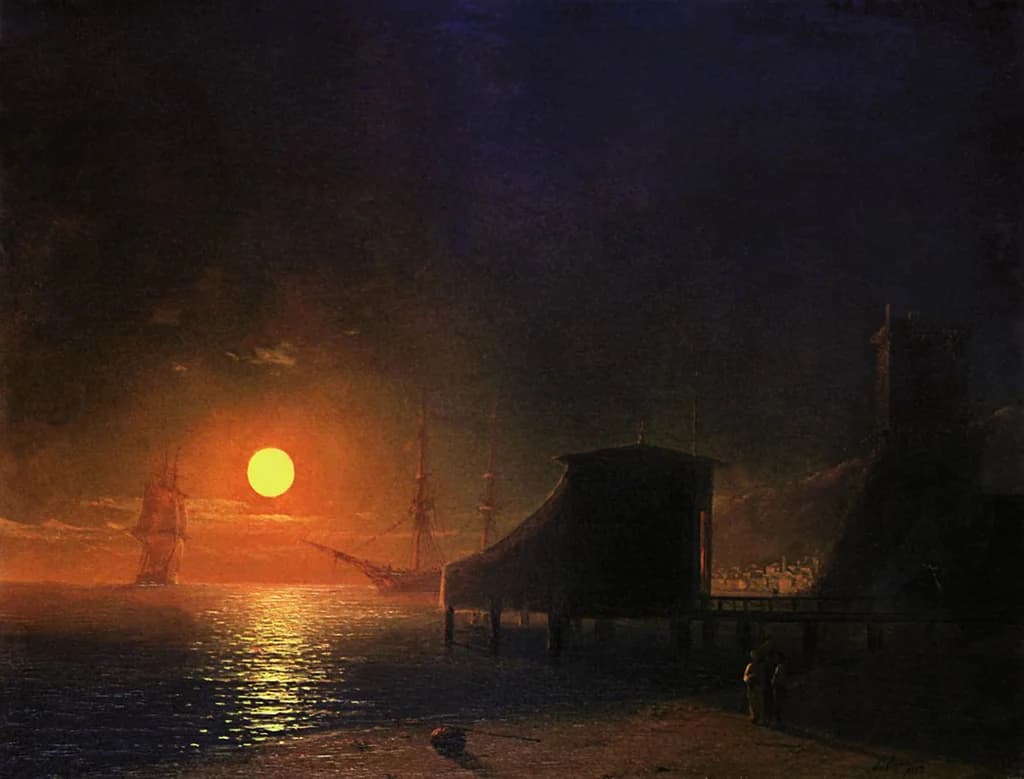 Theodosia. Moonlight night