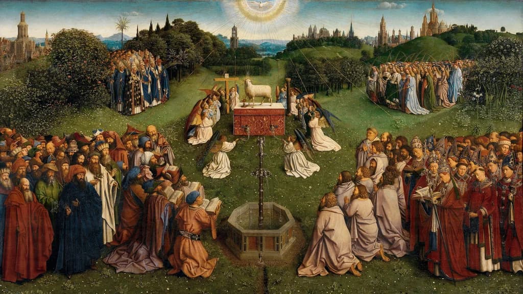 Adoration of the Lamb from the Ghent Altarpiece