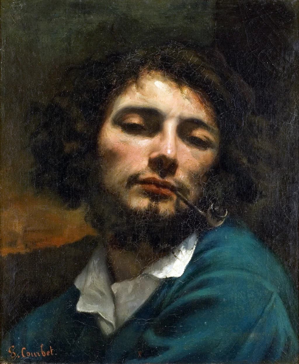 Self-Portrait with Pipe