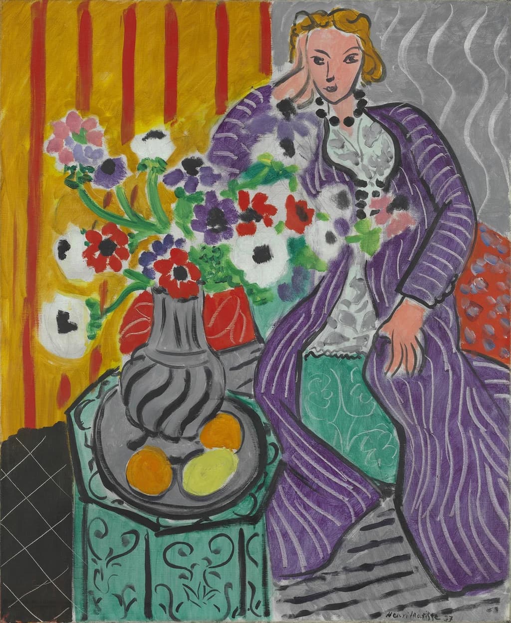 Purple Robe and Anemones
