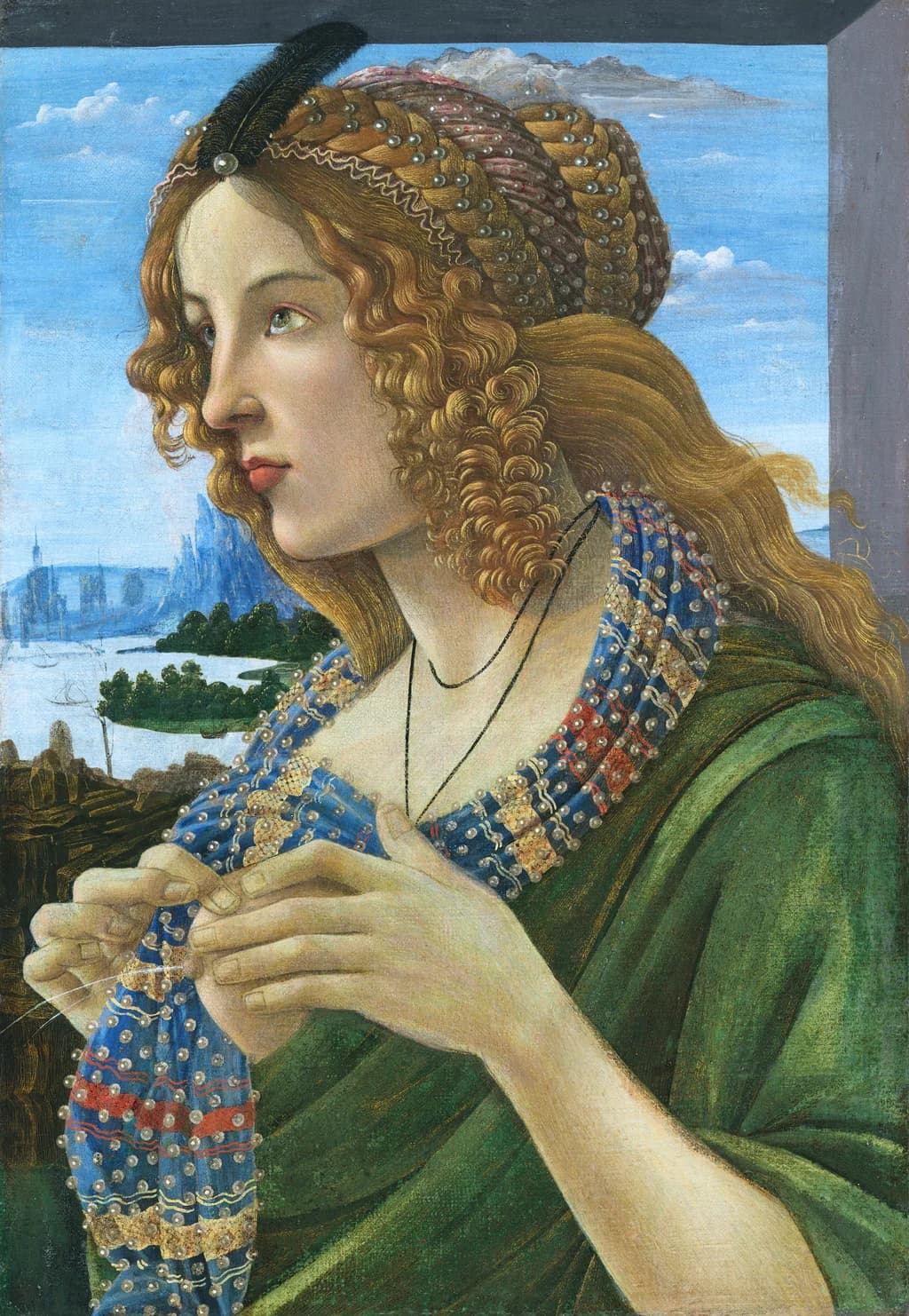 Simonetta Vespucci as Maria Lactans