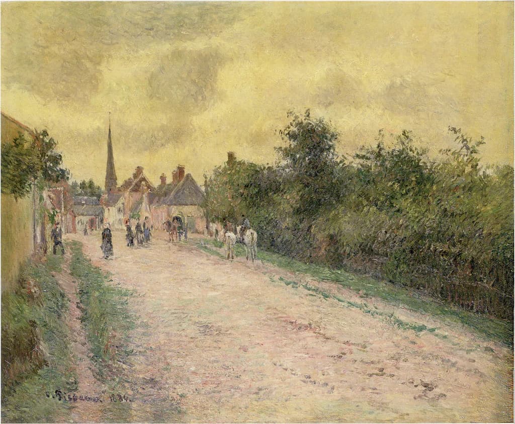 Eingang zum Dorf Éragny