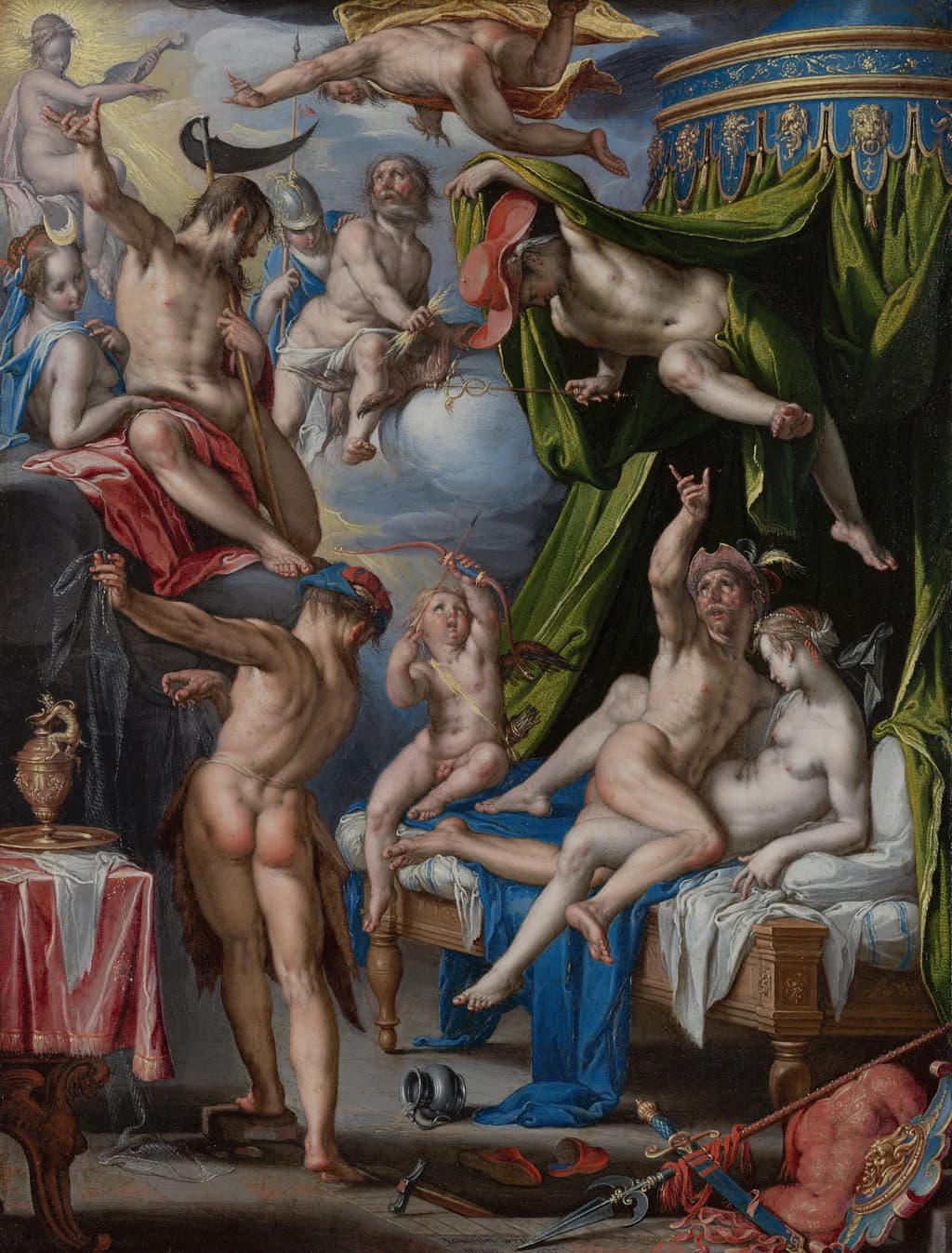 Mars and Venus Surprised by Vulcan.