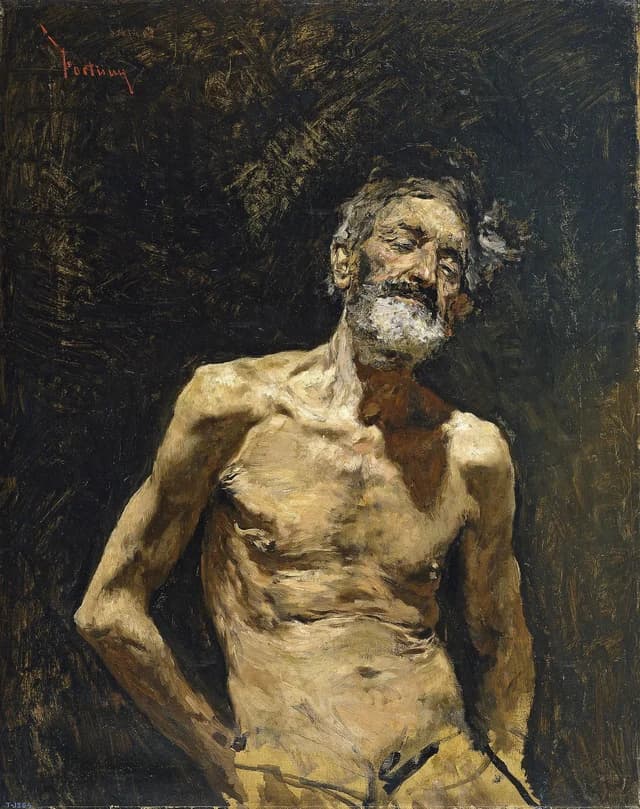 Nude Old Man in the Sun