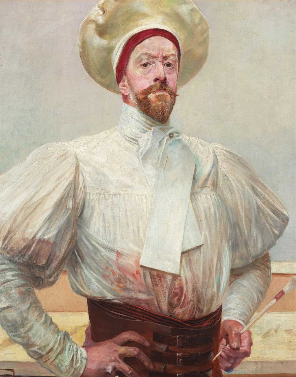 Self-Portrait in a White Attire