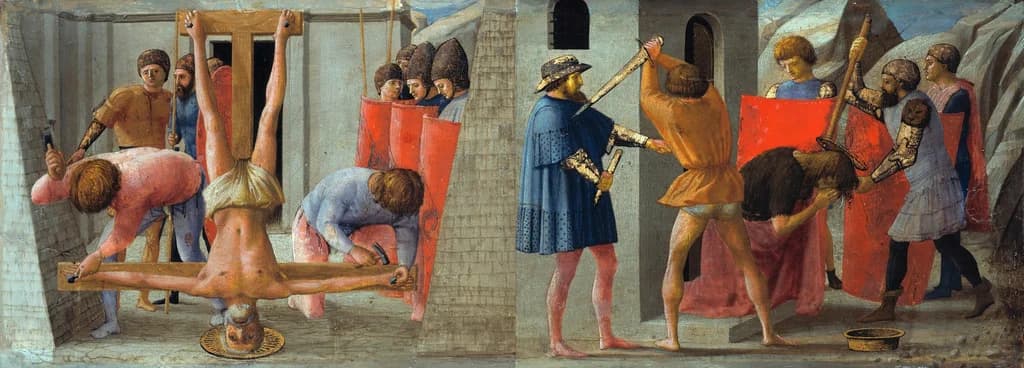 The Crucifixion of Saint Peter and the Decapitation of Saint John the Baptist
