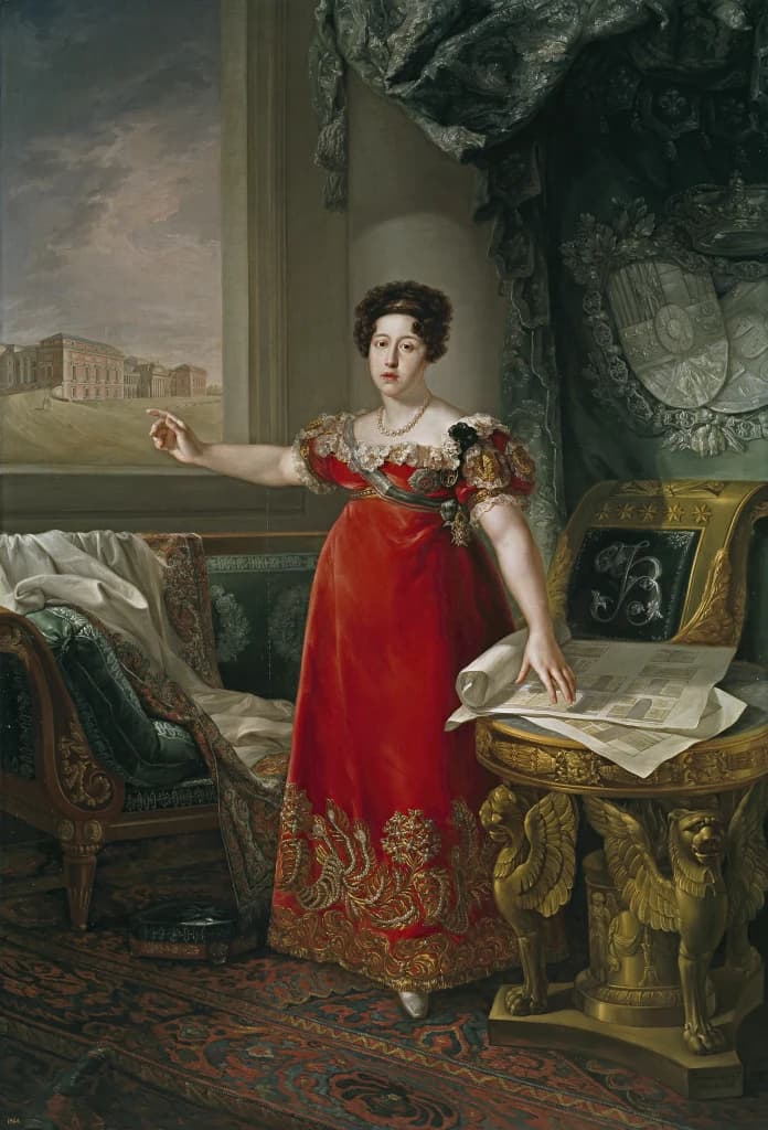 Queen María Isabel of Braganza as Founder of the Museo del Prado
